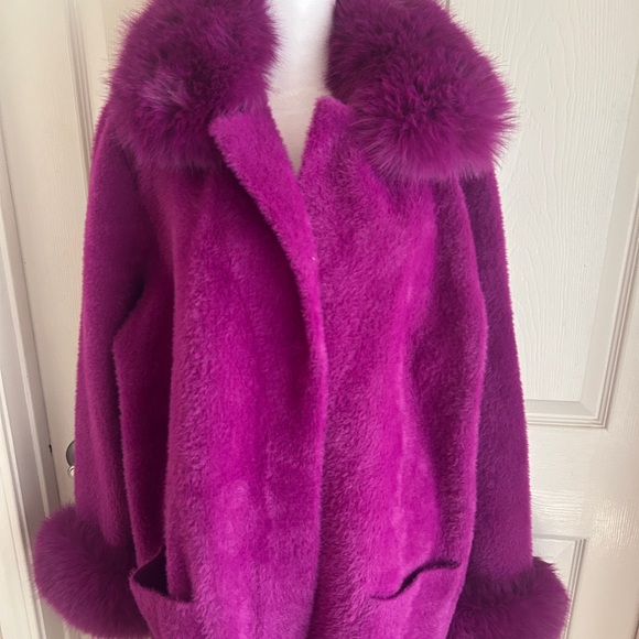 NWT JOSEPH RIBKOFF ‘Empress’ COAT IN PURPLE SIZE XXL - Picture 4 of 7